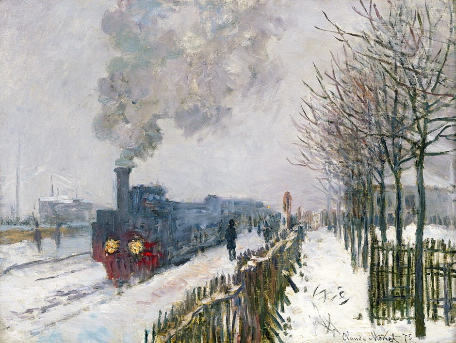 Train in the Snow